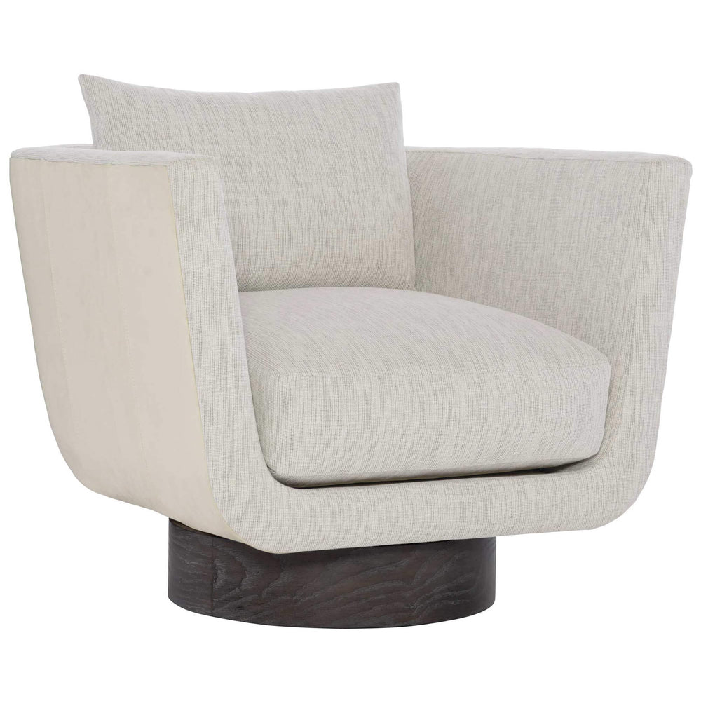 Gemma Leather-Back Swivel Chair