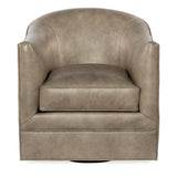 Gideon Leather Swivel Chair, Landscape Sand Cloud