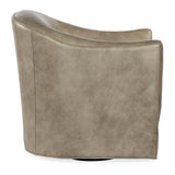 Gideon Leather Swivel Chair, Landscape Sand Cloud