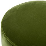 Gigi Swivel Ottoman, Olive Green - Furniture - Chairs - High Fashion Home