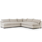 Grant Armless Sectional, Ashby Oatmeal-Furniture - Sofas-High Fashion Home