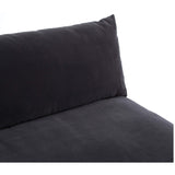 Grant Armless Sectional, Henry Charcoal-Furniture - Sofas-High Fashion Home