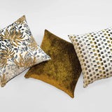 Grated Pillow, Ochre-Accessories-High Fashion Home