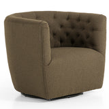 Hanover Swivel Chair, Fiqa Boucle Olive