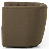 Hanover Swivel Chair, Fiqa Boucle Olive