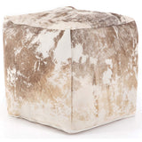 Harland Modern Hide Pouf