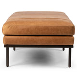 Harris Leather Bench, Palermo Cognac-Furniture - Benches-High Fashion Home