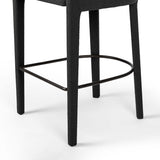 Hawkins Bar Stool, Fiqa Boucle Charcoal