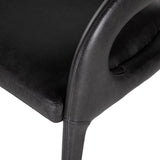 Hawkins Leather Chair, Sonoma Black-Furniture - Dining-High Fashion Home