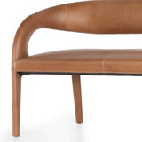 Hawkins Leather Dining Bench, Sonoma Butterscotch-Furniture - Chairs-High Fashion Home