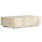 Hudson Rectangular Coffee Table, Bleached Spalted Primavera