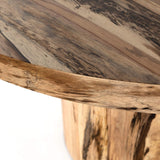 Hudson Round Dining Table, Spalted Primavera-Furniture - Dining-High Fashion Home