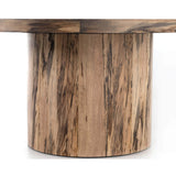 Hudson Round Dining Table, Spalted Primavera-Furniture - Dining-High Fashion Home