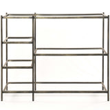 Lily Console Table, Hammered Grey-Furniture - Accent Tables-High Fashion Home