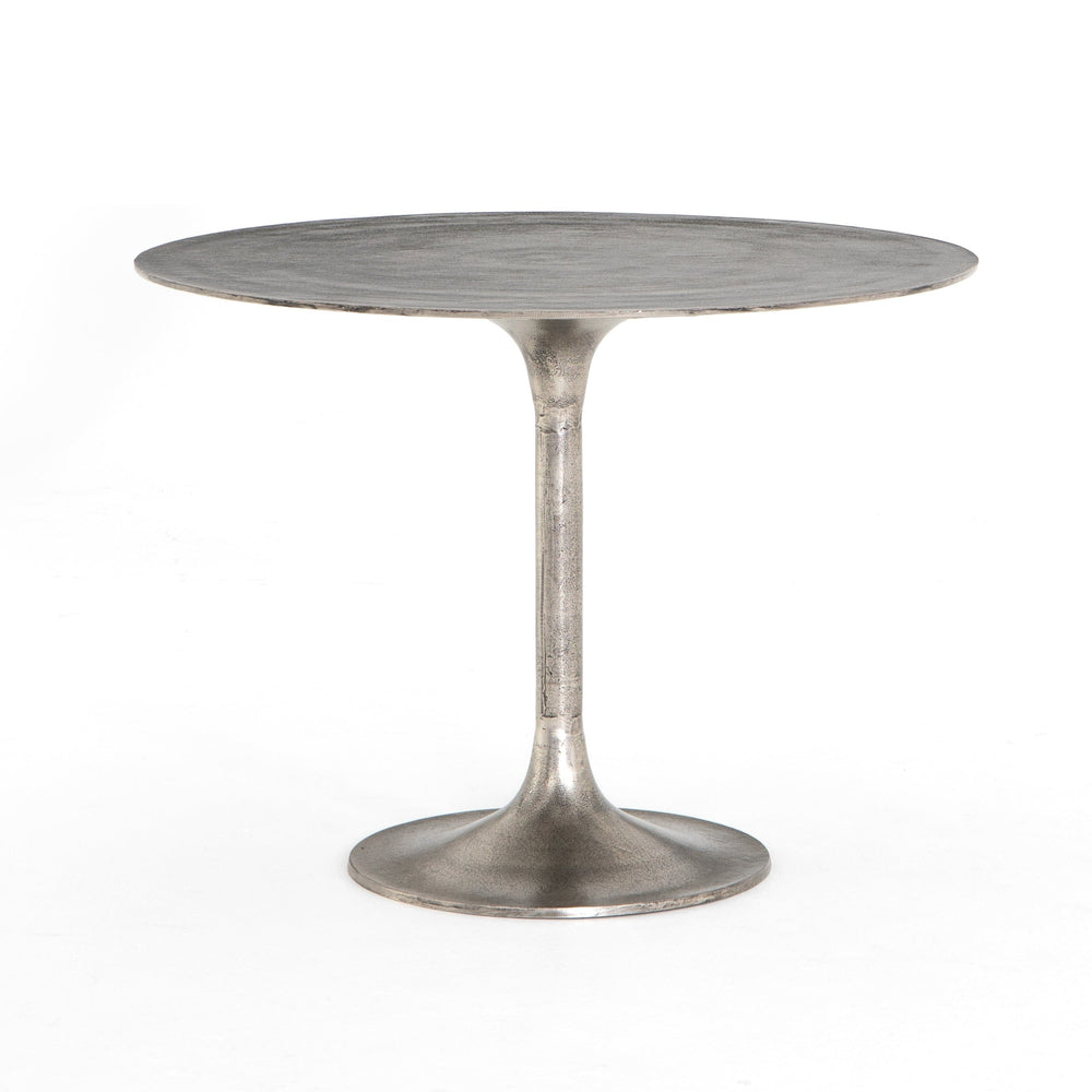 Simone Bistro Table, Raw Nickel