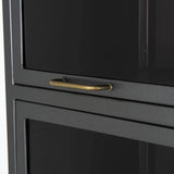 Aviva Barrister Cabinet, Gunmetal-High Fashion Home