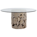 Briar Round Dining Table, Bleached