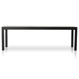 Isador 96" Dining Table, Black Wash