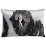 Cloud 9 Jade Ikat Lumbar Pillow, Grey