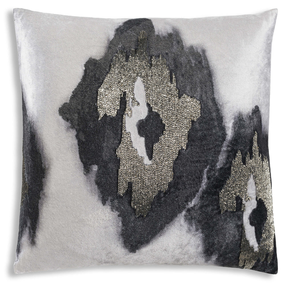 Cloud 9 Jade Ikat Pillow, Grey