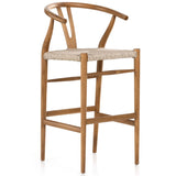 Muestra Bar Stool, Natural Teak