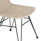 Dema Outdoor Swivel Bar Stool, Natural-Furniture - Dining-High Fashion Home