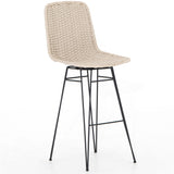 Dema Outdoor Swivel Bar Stool, Natural-Furniture - Dining-High Fashion Home