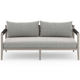 Sherwood Outdoor Sofa, Faye Ash/Weathered Grey-Furniture - Sofas-High Fashion Home