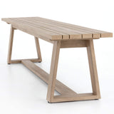 Atherton Outdoor Dining Bench, Washed Brown-Furniture - Dining-High Fashion Home