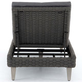 Remi Outdoor Chaise, Charcoal-Furniture - Chairs-High Fashion Home