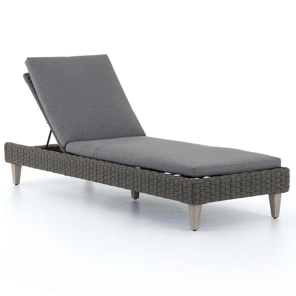 Remi Outdoor Chaise, Charcoal-Furniture - Chairs-High Fashion Home