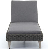 Remi Outdoor Chaise, Charcoal-Furniture - Chairs-High Fashion Home