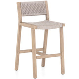 Delano Outdoor Counter Stool, Washed Brown-Furniture - Dining-High Fashion Home