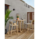 Delano Outdoor Counter Stool, Washed Brown-Furniture - Dining-High Fashion Home