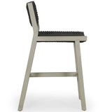 Delano Outdoor Counter Stool, Weathered Grey-Furniture - Dining-High Fashion Home