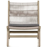 Julian Outdoor Chair, Heathered Grey-Furniture - Chairs-High Fashion Home