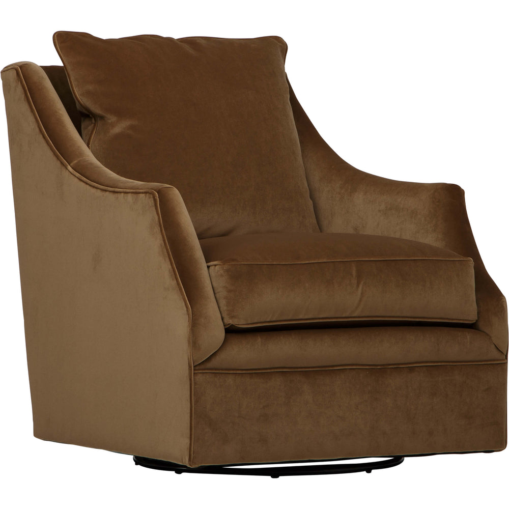 Kara Swivel Chair, Tawny Brown