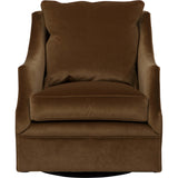 Kara Swivel Chair, Tawny Brown