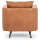 Kaya Leather Swivel Chair, Haven Tobacco