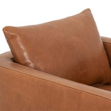 Kaya Leather Swivel Chair, Haven Tobacco