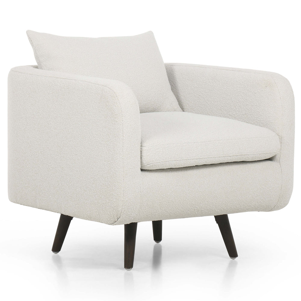 Kaya Swivel Chair, Fiqa Boucle Natural