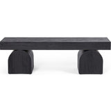 Keane Bench, Black-Furniture - Chairs-High Fashion Home