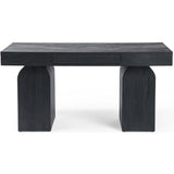 Keane Desk, Black-Furniture - Office-High Fashion Home