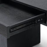 Keane Desk, Black-Furniture - Office-High Fashion Home