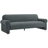 Keelee 84" Velvet Sofa, Grey