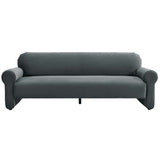 Keelee 84" Velvet Sofa, Grey