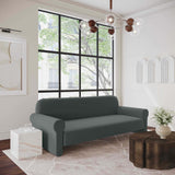 Keelee 84" Velvet Sofa, Grey