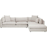 Kellen Sectional, Graceland Sorrel - Modern Furniture - Sectionals - Ottoman Right Facing - High Fashion Home