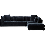 Kellen Sectional, Vickie Night-Furniture - Sofas-High Fashion Home - Ottoman Right Facing