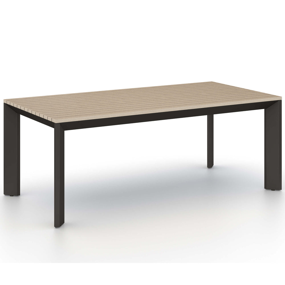 Kelson Outdoor Dining Table, Washed Brown